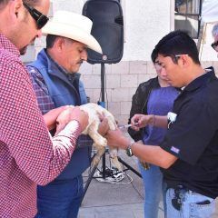 Encabeza alcalde Carlos Tena, arranque de la campaña de la semana nacional de vacunación antirrábica canina y felina.