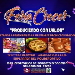 primera feria de productos regionales será en Cuauhtémoc los días 13, 14 y 15 de septiembre