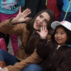 Convive Yamileth mercado con abuelitos del hogar del abuelo y niños de la casa amor