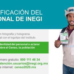 Inicia el próximo lunes CENSO de Población 2020