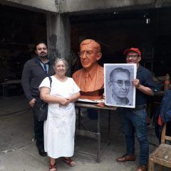 EN BREVE QUEDARÁ CONCLUIDO EL BUSTO A BELISARIO CHÁVEZ