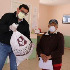Distribuye gobierno municipal apoyos alimenticios