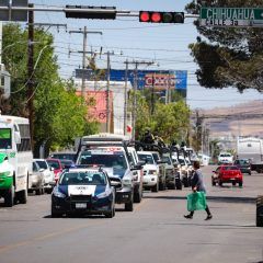 Operativo preventivo de disuasión en Cuauhtémoc ante actividad en el centro