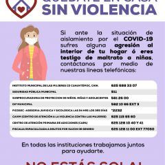 El IMM Cuauhtémoc pone a disposición líneas telefónicas para evitar violencia de género.