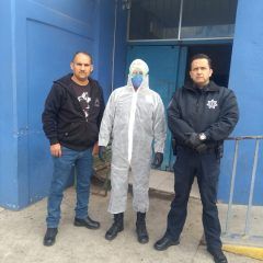 RECIBE LA DIRECCIÓN DE SEGURIDAD PÚBLICA MUNICIPAL DONACIÓN DE MATERIAL SANITARIO