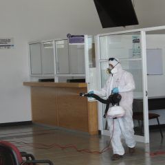 Sanitizan edificio de la Fiscalía Occidente