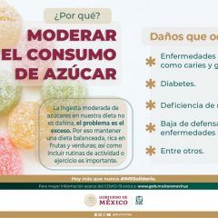 Exhorta IMSS a la población a moderar el consumo de azúcar