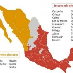 La canícula podría presentarse en regiones de Campeche, Chiapas, Quintana Roo, Tabasco, Tamaulipas, Veracruz y Yucatán