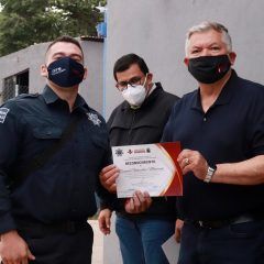 OTORGA GOBIERNO MUNICIPAL DE CUAUHTÉMOC ESTÍMULOS A POLICÍAS