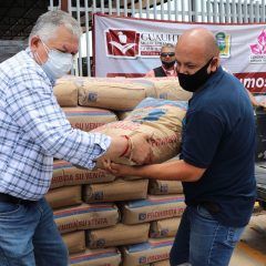 ENTREGA MUNICIPIO DE CUAUHTÉMOC 48 TONELADAS DE CEMENTO SUBSIDIADO