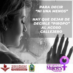REALIZARÁ INSTITUTO DE LAS MUJERES DE CUAUHTÉMOC CAMPAÑA CONTRA LA VIOLENCIA DE GÉNERO