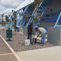 GOBIERNO MUNICIPAL DE CUAUHTÉMOC BRINDA MANTENIMIENTO AL POLIDEPORTIVO