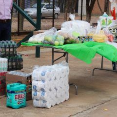 APORTA DESARROLLO SOCIAL DE CUAUHTÉMOC INSUMOS ALIMENTICIOS, DE LIMPIEZA Y ESCOLARES A NIÑOS DE COMEDOR COMUNITARIO
