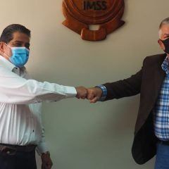 SE REÚNEN ALCALDE DE CUAUHTÉMOC Y EL DELEGADO DEL IMSS EN CHIHUAHUA