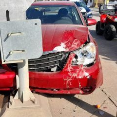 Accidente de tránsito sin lesionados en calles 6ta y Ferrocarril