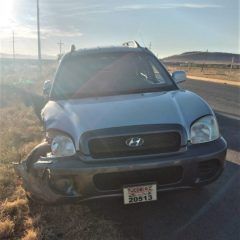 Accidente de tránsito sin lesionados en el kilómetro 43 más 300 de la carretera hacia Bachíniva
