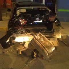 Accidente de tránsito sin lesionados en las calles 10ª y Morelos