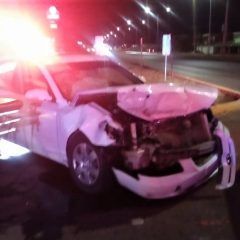 Accidente de tránsito sin lesionados en el cruce de la Vialidad Venezuela y la carretera estatal número 5