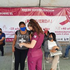 Desarrollo social continua campaña de cáncer de mama en colonia tierra nueva.