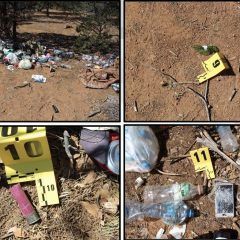 Localiza FGE evidencias de quemas clandestinas en la localidad El Mortero