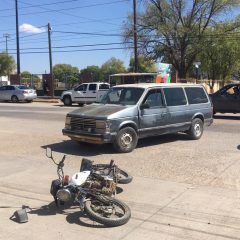 Accidente de tránsito con lesionados en el cruce de la calle Morelos y el libramiento Gómez Morín