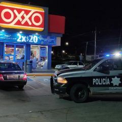 Atiende policía municipal dos reportes de robo con violencia cometido en establecimientos comerciales