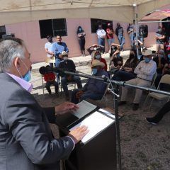 Rehabilitó obras públicas de Cuauhtémoc salón social del ejido 6 de enero