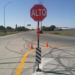 Señaliza municipio de Cuauhtémoc 2.9 kilómetros de vialidad Juárez