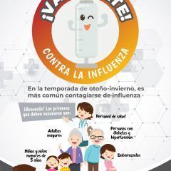 Inician aplicación de vacunas contra la influenza en presidencia municipal.