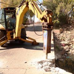 Inicia obras públicas construcción del puente de la Av. Rayón y Arroyo San Antonio