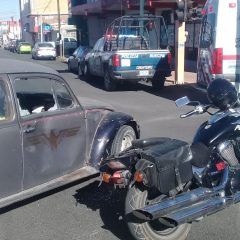 Accidente en las calles Aldama y Agustín Melgar de la zona centro