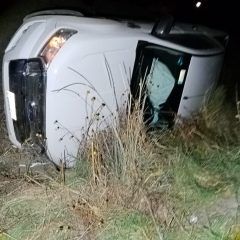 Volcadura en el kilometro 22 del corredor comercial