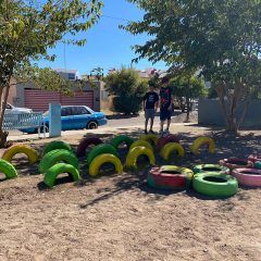 Rehabilita «Embellecemos reciclando» primer parque con reutilización de llantas