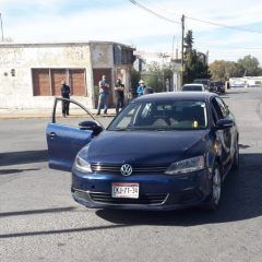 Choque en las calles 18ª y Morelos