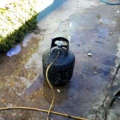 Personas lesionadas en incendio por «flamazo» en tanque de gas