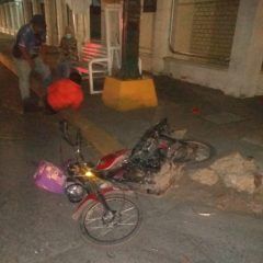 Accidente en las calles 4ª y Ejido de la zona centro