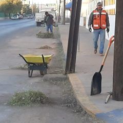 Servicios públicos de Cuauhtémoc deja limpio y ordenado el barrio viejo
