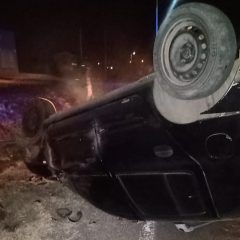 Choque y volcadura en el bulevar Camilo Daniel, a la altura de la calle 31