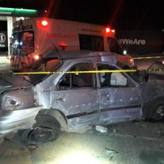 Joven sujeto pierde la vida luego de impactar su auto contra una gasolinera