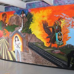 Realizan estado y municipio mural participativo en el centro cultural San Antonio