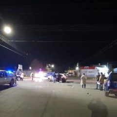 Choque multiple en las calles 12 y Jorge Castillo Cabrera de la colonia Reforma