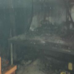 Incendio en el kilómetro 7 del corredor comercial