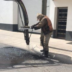 Avanza obras públicas reparación de baches surgidos por nevada