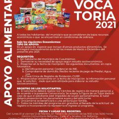 Emite desarrollo social convocatoria para programa de apoyo alimentario