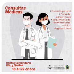 Reactiva gobierno municipal de Cuauhtémoc atención médica en centros comunitarios
