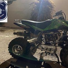 Asegura AEI cuatrimoto con reporte de robo