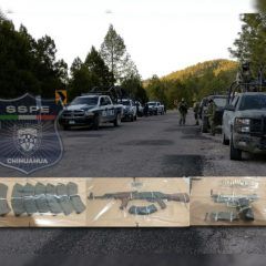 Tras operativo conjunto en la sierra de la zona occidente, aseguran armas y detienen a tres personas