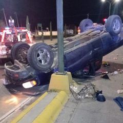 Fuerte accidente en el Castillo Cabrera, volcadura con lesionado