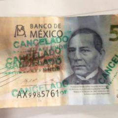 Pretendían pagar diversos productos con billete de 500 falso