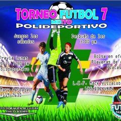 Emite instituto de cultura física y deporte de Cuauhtémoc convocatorias para tres torneos de futbol 7.